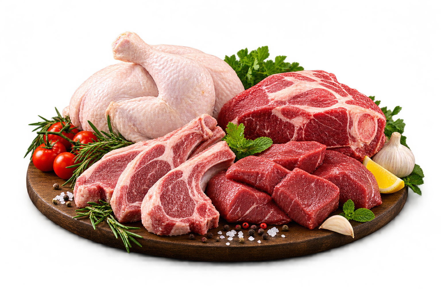 Fresh premium meat selection